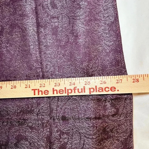 2/$30 Pashmina Style Scarf Shawl Plum Purple Wrap Cover Up OS Fringe Paisley - Picture 4 of 6